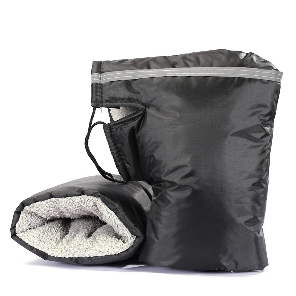 2Pcs Winter Warm Motorcycles Handlebar Gloves Snowmobile Handle Grip Gloves Rider Gloves Waterproof Windproof Accessories