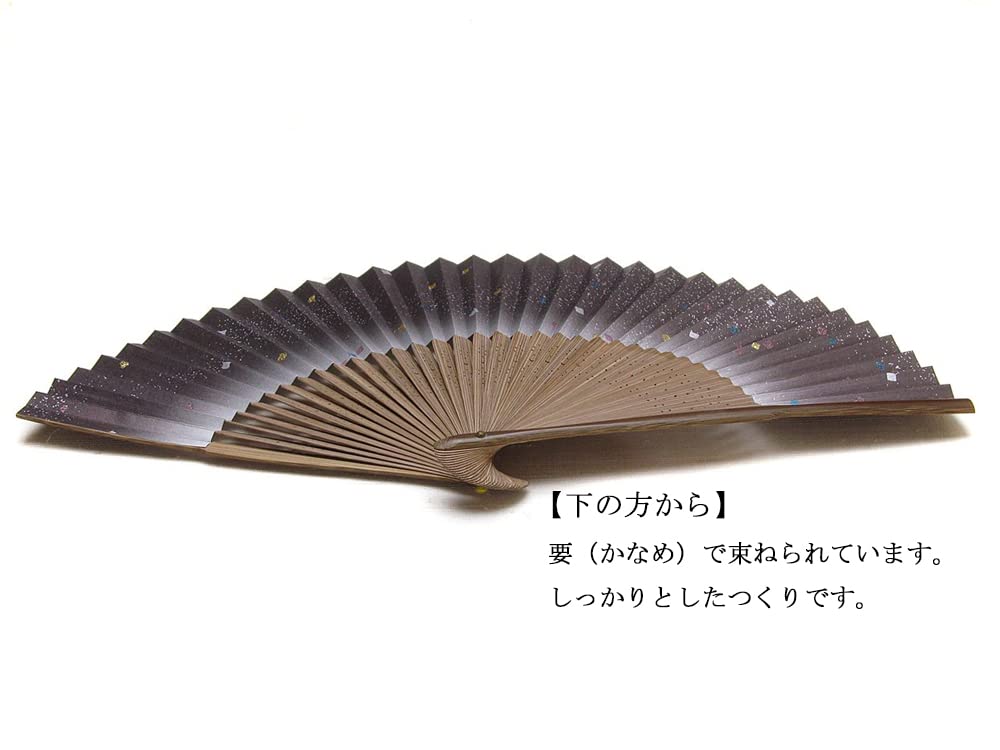 folding gold leaf and gold made in for Handcrafted by paper fan with traditional Japanese x 33cm when Kyoto-style fan, dust, Japan, women. artisans,