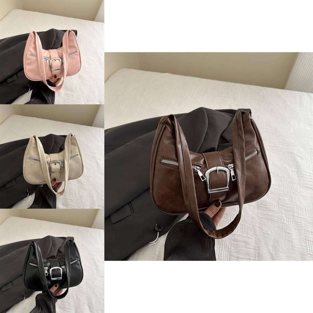 Stylish Retro French Design Underarm Bag For Winter With Soft Pu Material And Multiple Colors