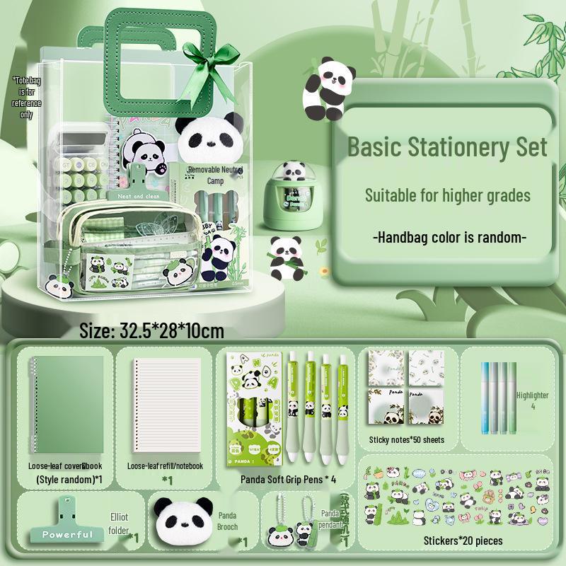 Panda Stationery Gift Box Set: Back-to-School Blind Box for Girls, Birthday Gift for Primary and Junior High Students