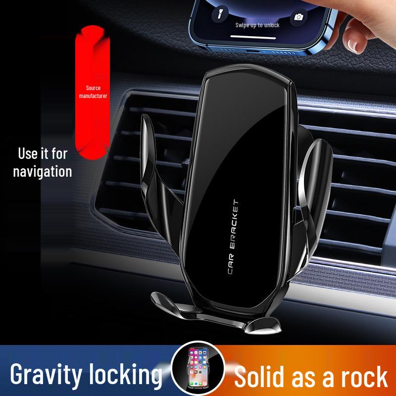 Magic Clip M6 Gravity Phone Holder: Automatic Clamping Air Vent Mount for Cars