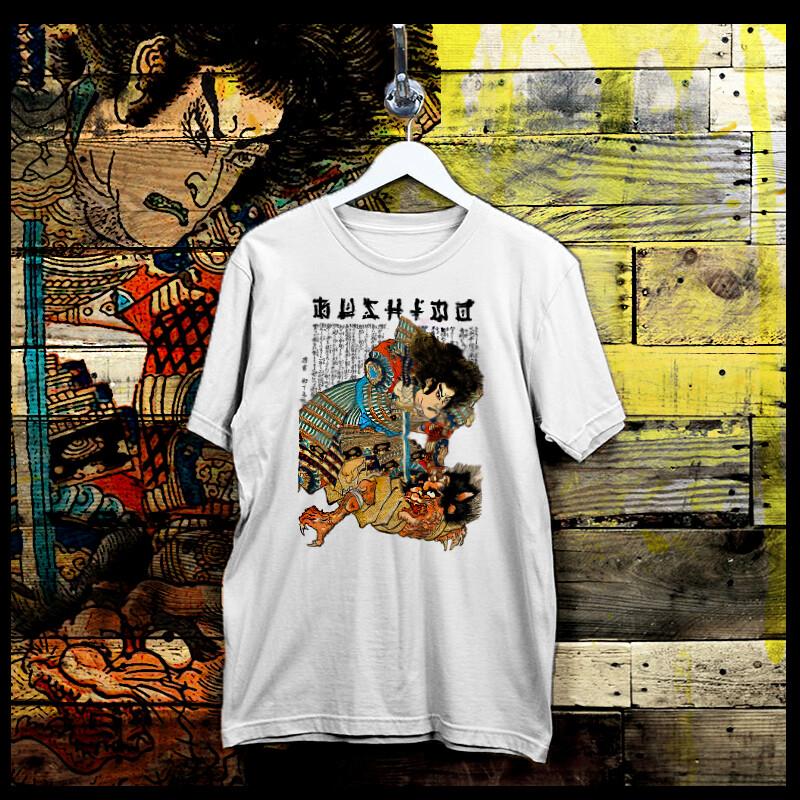 

Футболка Самурай Сёгун Ассасин Кодекс Бусидо Ронин Меч Хандзо Японская Сталь S