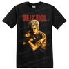 T-shirt Billy Idol Portrait Punk Rock avec Cheveux Pointus Gants en Cuir T-shirt Graphique