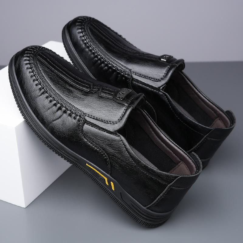 Soft Leather Fashion Casual Driving Shoes for Men 2025 Spring Autumn New Designer Shoes Male Anti-slip Men's Loafers