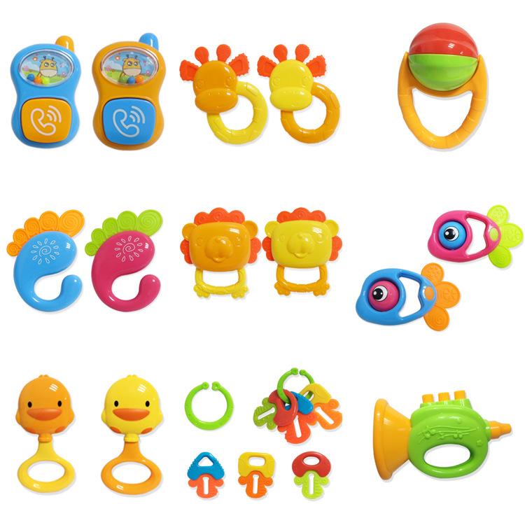 Eco-Friendly Baby Teether & Hand Rattle Toy for 0-12 Months