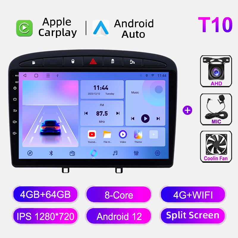 Car Radio For Peugeot 408 2012-2020 For Peugeot 308 T7 2007-2015 Carplay Multimedia Video Player Navigation GPS Touch Screen HU