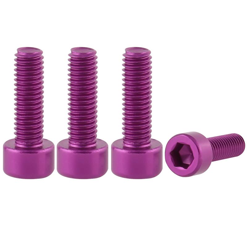 MUQZI 2/4PCS Bicycle Bottle Cage Screws M5 Ultra-Light Aluminum Bottle Cage Holder Bolts MTB Road Bike Accessories 6