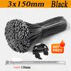 Plastic Clamping Collar Cable Greenhouse  Self-Locking Plastic Nylon Tie Outdoor Resistant ZipTies  Wraps Management Bundles