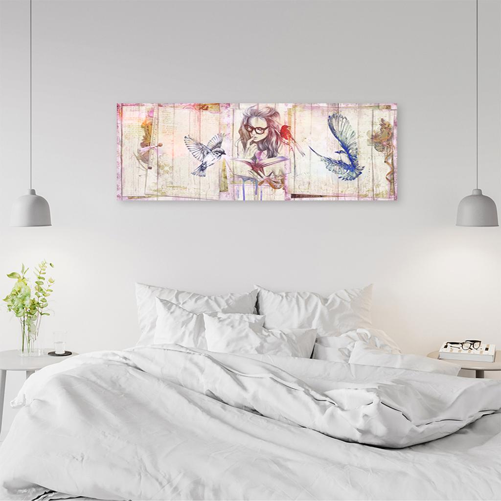 Canvas print, Girl with a book