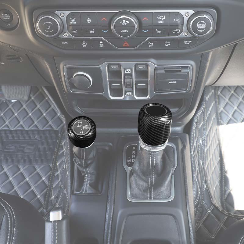 Car 4WD Gear Head Decoration Cover Stickers For Jeep Wrangler JL for JT Gladiator 2018 Up ABS Interior Accessories