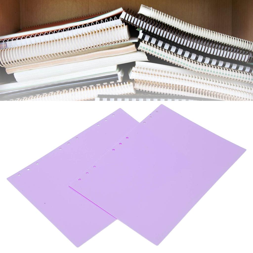20pcs Binding Presentation Covers PP Plastic Frosted Waterproof Removable Paper Binding Covers for Documents