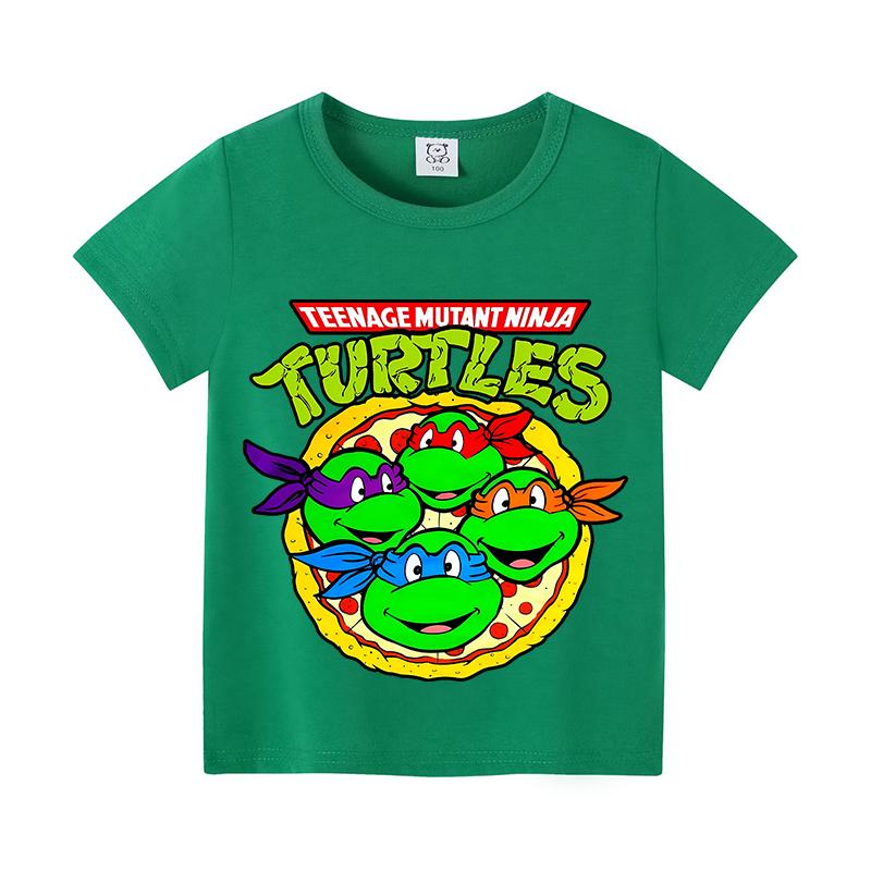 Teenage Mutant Ninja Turtles Children T-Shirts Cartoon Short Sleeves Top Tees Fashion Girls Boys Shirts Kids Summer Clothes Gift