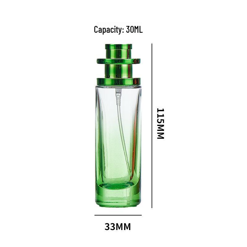 Gradient Glass Perfume Decanter: 30ml Stylish & Portable Fragrance Spray Bottle