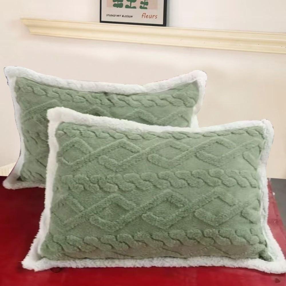 Thickened Pillow Cover Warm Cushion Cover New Pillow Cases  Winter