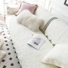 Universal Cotton Fabric Non-slip Cotton Cushion Sofa Cover Cover Retro American-style Solid Color Sofa Cushion All Seasons