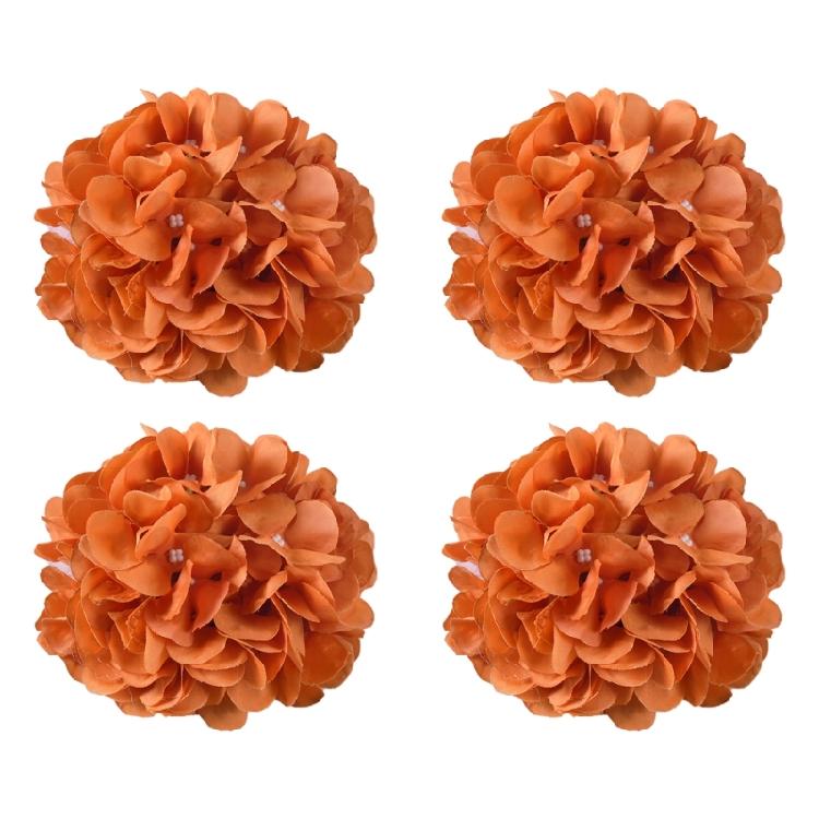 4Pcs Curtain Flower Tiebacks Rope Romance Elegant Artificial Florals Drapery Holdback Ties Straps for Home Decoration