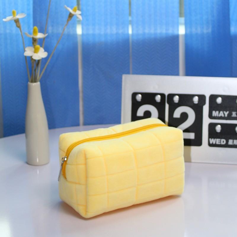 Hot Sale Pillow Pillow Bag Pencil Case Canvas Cute Student Storage Bag Soft Cosmetic Bag Large Capacity Stationery Box