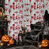 Bloody Handprint Halloween Tinsel Curtain 2M Scary Background Wall Tassel  Ghost Festival Decor
