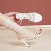 New Arrival Summer Fashion Sexy Cross Strap Stiletto Sandals Elegant Banquet Party High Heels Wedding Bridesmaid Shoes