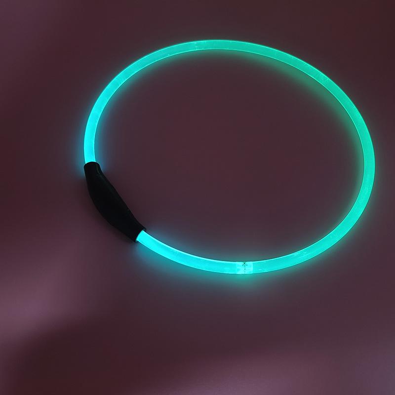 PU Pet Leash with Anti-lost Luminous Light Guide Collar