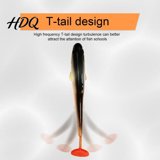 Paddle Tail Bait 6.5CM/6G 9CM/12G T-Tail Bionic Soft Lure Realistic Slow Sinking with Durable Fishing Lure Tail Artificial Swimbait for Freshwater