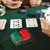 High-quality Poker Chips Box Set Texas 40Pcs Chip Box Acrylic Transparent Portable B accarat Tray Casinos Poker Chip Rack