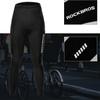 Long breathable cycling trousers with M pad - black