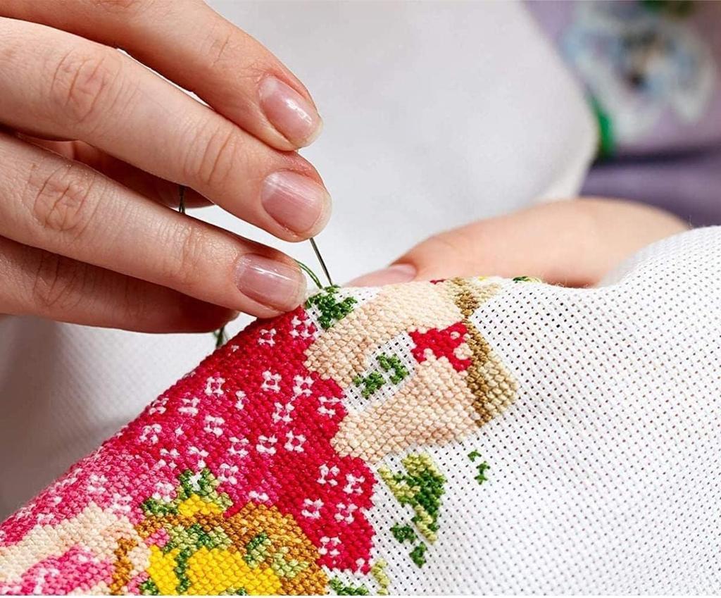 Hyahx Cross Stitch 11 CT Cross Stitch Kit with Japanese DIY Embroidery Kit for Beginners and Advanced 50cm x 40cm Instructions, Stitchers, (Park