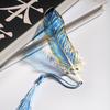 Vintage Peacock Feather Bookmark Prismatic Light Effect Metal Decorative Gift for Book Lovers Reading Accessory