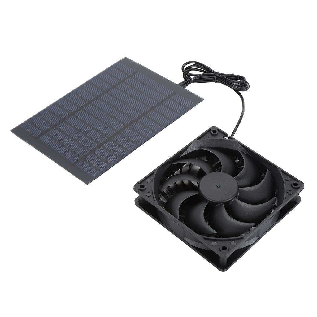 Wentylator wyciągowy 6W 12V Oszczędność energii z polikrystalicznym panelem słonecznym Wentylator słoneczny do wentylacji kurników