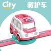 Interesting Alloy Electronic Watch Back Force Induction Cartoon Car Sound And Light Children's Toy Car Watch