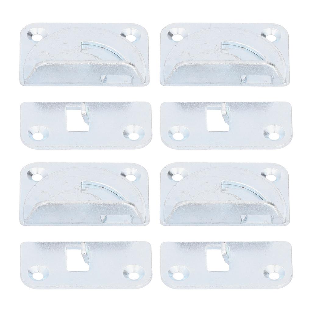 4PCS Bed Rail Bracket Heavy Duty Stainless Steel Bed Rail Fittings for Bed Frame Footrest