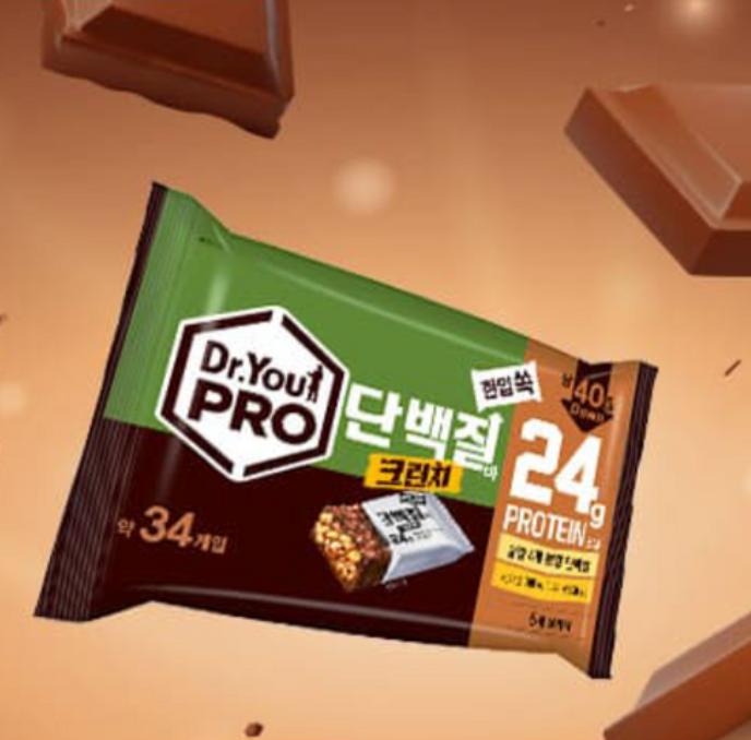 Dr.You Pro Protein Bar Crunch Bite-Size 34pcs, 420g