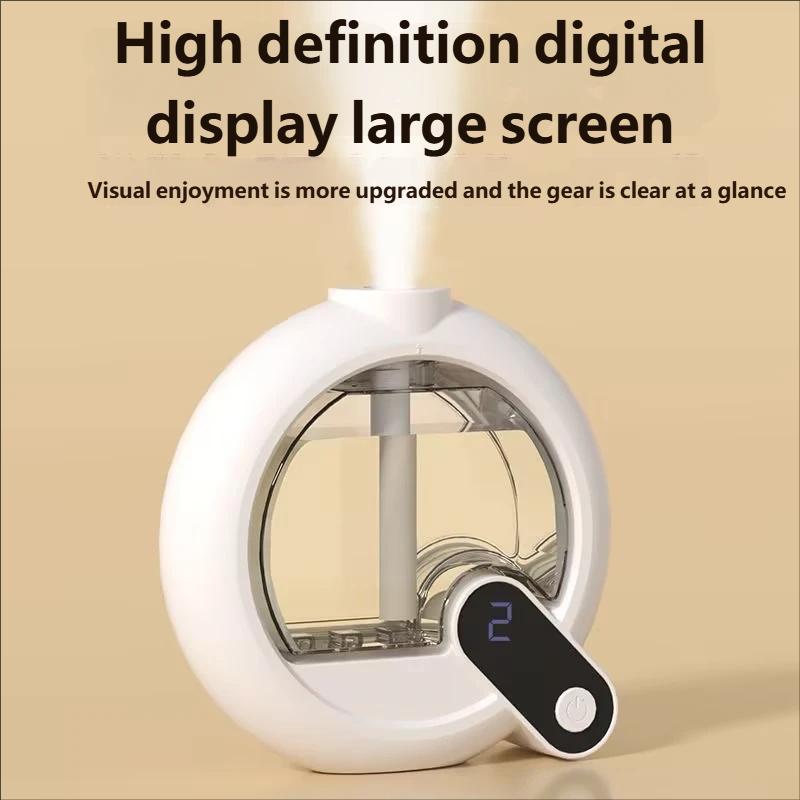 Désodorisant mural 50 ml 6 modes Affichage numérique Parfum automatique Purificateur d'air Machine d'aromathérapie rechargeable pour chambre à coucher Toilettes