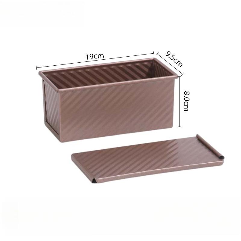 

Прямоугольная форма для тостов с крышкой, антипригарная, из прочной углеродистой стали, мини-форма для выпечки хлеба для тостов и сэндвичей для кухни, для духовки