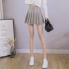 Pleated Skirt Short Skirt Student Autumn and Winter Summer Green A-line Skirt Pants New Style Anti-exposure Plaid Skirt for Women