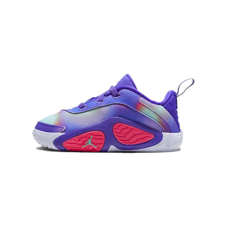 New Jordan Tatum 2 Anti Slip Wear Resistant Low Top Toddler Shoes Purple Infant And Toddler HF5630-400