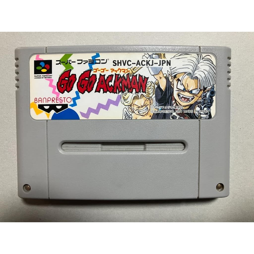 Used Go! Go! Ackman SFC SNES Super Famicom SHVC-ACKJ Tested Working Nintendo Action Banpresto NTSC-J Super Nintendo Cartridge