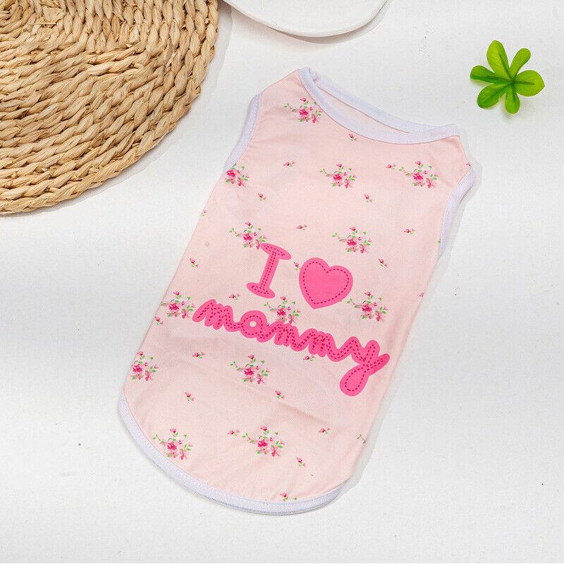 Haustier-Hundekleidung, T-Shirt, Weste, Kleidung, Welpen, Katze, niedliches bedrucktes Kostüm