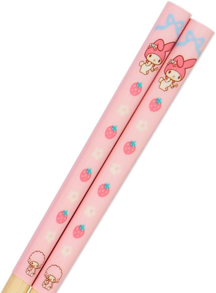 Sanrio Trio Set Chopsticks Spoon Fork Bento Chopsticks Case Chopsticks Slide Type Made in Japan Antibacterial Sanrio My Melody My Melody Set Freezer
