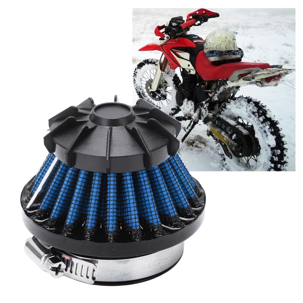 4 in 1 Air Filter 35mm 42mm 48mm 50mm Inner Diameter Air Intake Cleaner for Pit Bike Mini Bike Sport Utility Vehicle Blue