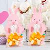 Easter Bags 20 Pieces Festive Party Supplies Pouches Bunny Treat Bags for Cookie Snack Toy Family Gatherings Classroom Exchange