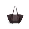 New Wing Bag, Lychee Patterned Leather Commuter Bag, Large Capacity Tote Bag, High-end Feeling Armpit Bag, Single Shoulder Handbag