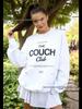 American Retro Oversized Letter Print Hoodie