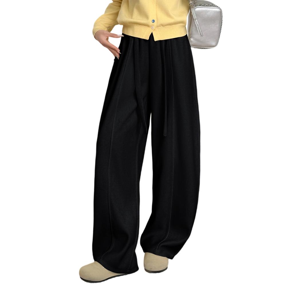Women's Fashionable Loose Fleece Lined Trousers