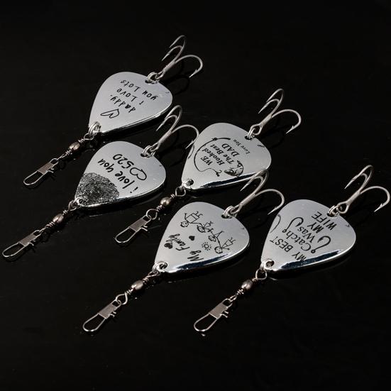 5Pcs 9.5CM/12G Spinner Blade Lure with Hook Metal Rotating Sequin Spinner Bait Saltwater Freshwater Trout Perch Pike Bass Fishing Accessories
