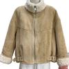 2025 Winter European Suede Lambswool Coat: Warm, Loose, Leather & Fur Blend Jacket