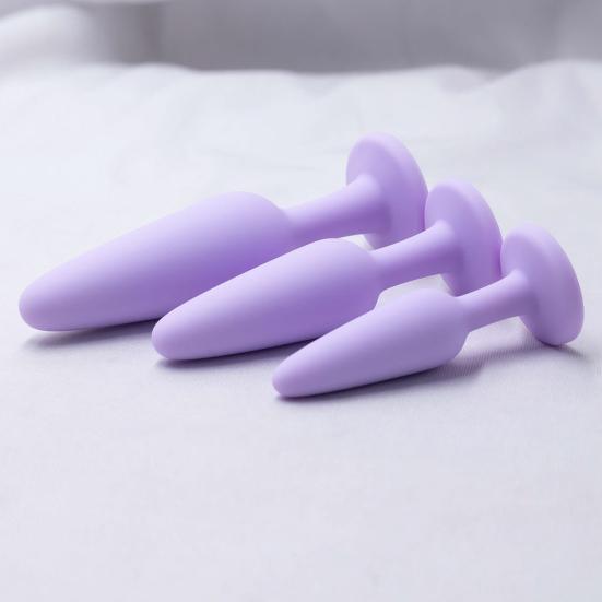 Silicone Anal Stopper Butt Stopper Toy Jeweled Anal Adult Sex Toy Personal Anal Trainer for Women