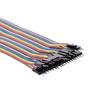 Breadboard Jumper Wires Male to Female Dupont Cable for  Multicolored Ribbon Cables 40Pin 20cm