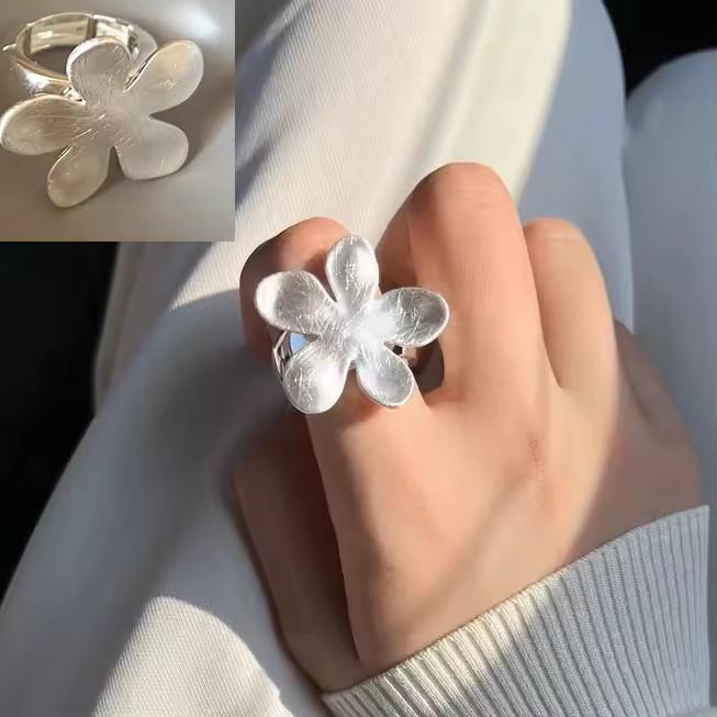 Sterling Silver Trend Arched Wide Ring For Female Geometry Punk Design Jewelry Asymmetric Gift Dropshipping
